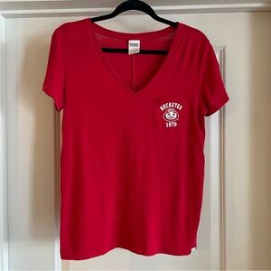 Victoria’s Secret PINK Ohio State Buckeyes V-Neck Loungewear (Size M)